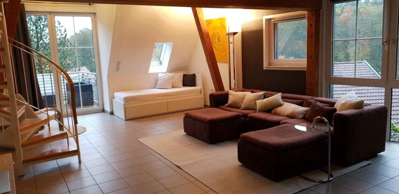 Eigenes Maisonettehaus In Idyllischer Lage Mit Balkon, Nahe Messe, 24H Self-Check In, Gratis Parken Schwabach Kültér fotó